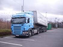 Ein Scania Kipper in Bergen am 21.12.2012