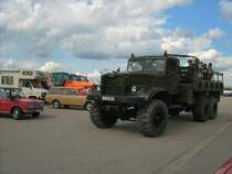 Kraz 256 bei der Abfahrt vom Oldtimertreffen in Hartmannsdorf.