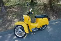 Simson KR51  Schwalbe , in verschiedenen Ausf�hrungen gebaut in Suhl von 1964-86, 1-Zyl.2-Takt-Motor mit 50ccm, M�rz 2012