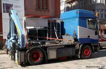 Iveco Eurostar mit Bordkran, Rostock 22.3.2012