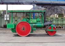 Ehemals englische Dampfwalze am 10.07.2005 auf dem Dampfrundum Flensburg.