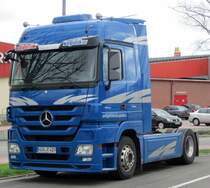 MB Actros 1844 Sattelzugmaschine am 31.03.2012 im Emsland.