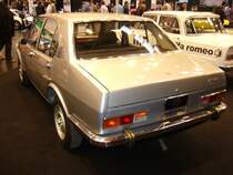 Heckansicht einer Alfa Romeo Alfetta der ersten Serie. 1972 - 1977. Techno Classica am 25.03.2012.