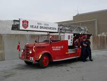 Bedford Leiterwagen der Feuerwehr Vejle/Danmark am 09.07.2006 in Vejle