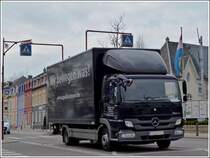 M-B Atego mit Kastenaufbau gesehen am 19.03.2012.