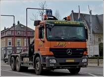 Am 19.3.2012 habe ich diesen M-B Actros fotografiert.  