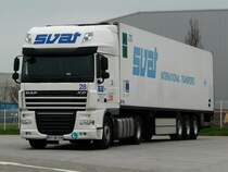 DAF XF 105.460 mit Khlauflieger von  svat  aus Slowenien, Ellwangen, 06.04.2012