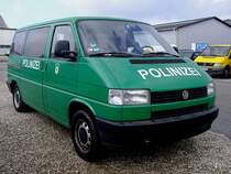 VW-T4  Polinizei  ist am Rieder Messegelnde eingetroffen; 120225