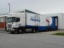 Scania 400 Sattelzug fr den Krabbentransport in Havneby/Rm/Danmark am 23.08.2011