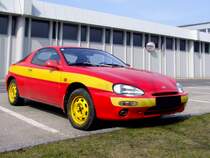 MAZDA MX3, wurde im Zeitraum von 1991 bis 1998 mit Leistungen von 65–98kW produziert; 120323