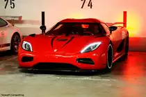 Schwedischer Supersportler: Koenigsegg Agera R im Parkhaus des Dorint am N�rburgring (5.4.12)