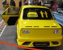 Skoda 120 L mit einer Nachricht f�r Besucher Paare :) Aufnahme: Carstyling Tuning Show 2012 (31-ten M�rz)