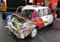 Lada 2105, ausgestellt beim Carstyling Tuning Show 2012  nach einen schweren Unfall. (31-ten M�rz)
