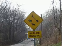 Verkehrsschild in Ontario M�rz 2012.