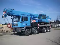 MAN Kran im Sassnitzer Gewerbegebiet am 15.04.2012