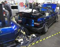 VW Golf I Cabriolet, gesehen auf dem Carstyling Tuning Show 2012.