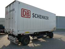 DB SCHENKER Wechselkoffer auf Anhnger abgestellt in Herten 17.01.2012
