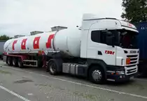 SCANIA R420 mit Tankauflieger Spedition roos in HH 14.09.2011