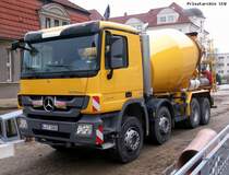 MB Actros 3241 mit Mischeraufbau von Liebherr, Rostock 13.4.2012