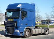 DAF XF 105 460 Dachser Solo Zugmaschine geparkt in Herne 25.03.2012