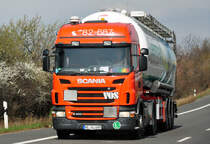 Scania G 400 Tanksattelzug bei Euskirchen - 02.04.2012