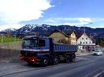 ACTROS-4148 steuert im Bregenzerwald seine nchste Ladestelle an; 120410