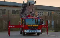 Das Hubrettungsfahrzeug der Freiwilligen Feuerwehr Torgelow wurde Ende M�rz in Dienst gestellt. 17.04.2012