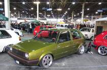 VW Golf II getunt. Foto wurde auf dem Carstyling Tuning Show 2012 gemacht.