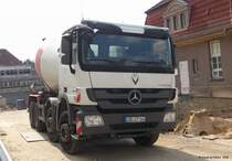 MB Actros 3241 mit Liebherr-Betonmischaufbau, Rostock 19.4.2012