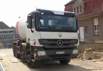 MB Actros 3241 mit Liebherr-Betonmischaufbau, Rostock 19.4.2012