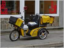 Elektodreirad im Einsatz fr die Luxemburgische Post. April 2012.