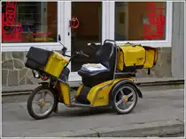 Elektodreirad im Einsatz f�r die Luxemburgische Post. April 2012.