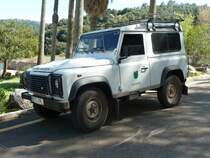 Land Rover, steht am Kloster Lluc, im April 2012