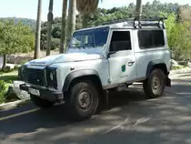 Land Rover, steht am Kloster Lluc, im April 2012