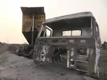 �berreste eines TATA LKW´s 2012 in Indien