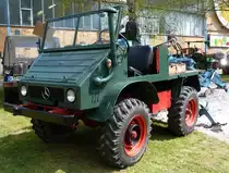 Unimog ist Gast bei der Oldtimerausstellung der Traktor-Oldtimer-Freunde Wiershausen, April 2012 