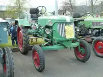 Gldner 15 PS ist Gast bei der Oldtimerausstellung der Traktor-Oldtimer-Freunde Wiershausen, April 2012 