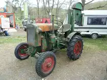 11er Deutz mit Bandsge ist Gast bei der Oldtimerausstellung der Traktor-Oldtimer-Freunde Wiershausen, April 2012 
