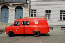 Ein Mannschaftswagen der Freiwillige Feuerwehr Merkendorf bei Zeulenroda. Foto 30.04.2012