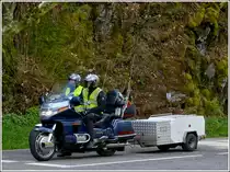 Am 29.04.2012 war dieses Honda Goldwing Motorrad auf einer Rundfahrt im Norden Luxemburgs unterwegs.