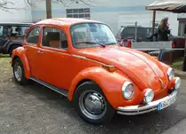 Auch dieser VW Kfer ist Gast bei der Oldtimerausstellung der Traktor-Oldtimer-Freunde Wiershausen, April 2012 