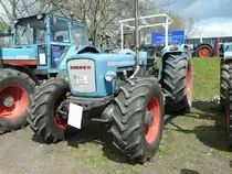 Eicher steht bei der Oldtimerausstellung der Traktor-Oldtimer-Freunde Wiershausen im April 2012