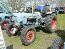 Eicher Mammut steht bei der Oldtimerausstellung der Traktor-Oldtimer-Freunde Wiershausen im April 2012