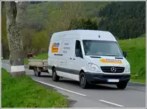 Mercedes-Benz mit Hnger aufgenommen am 03.05.2012.