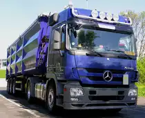 4.5.12 / Mercedes ACTROS 1848 als Kipper bzw. Baufahrzeug nahe Ldenscheid...(Gru an den freundlichen Fahrer) 
