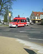 In Barth am 01.05.2012 fuhr auch diese VW Feuerwehr

