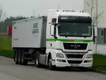 MAN TGX 18.440 Kipper  BAG Raiffeisen  abgestellt in Ellwangen, 06.04.2012