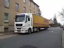 MAN Sattelzug in Lehrte, am 13.03.2012.