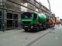 MAN Betonmischer in Lehrte, am 13.03.2012.