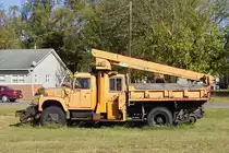 Zweiwege-LKW der Hardin Southern Railroad in Hardin, KY (16.4.04)